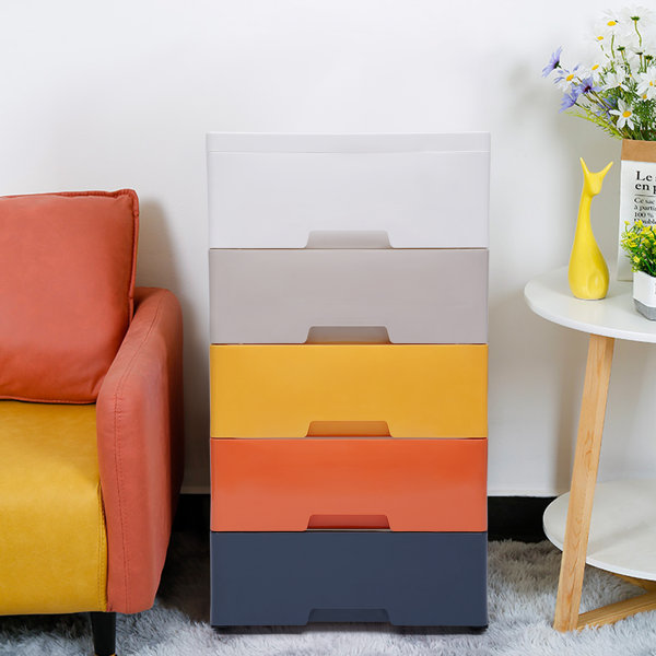 Rebrilliant 5Drawer Plastic Storage 17.72" X 11.81" X 33.07